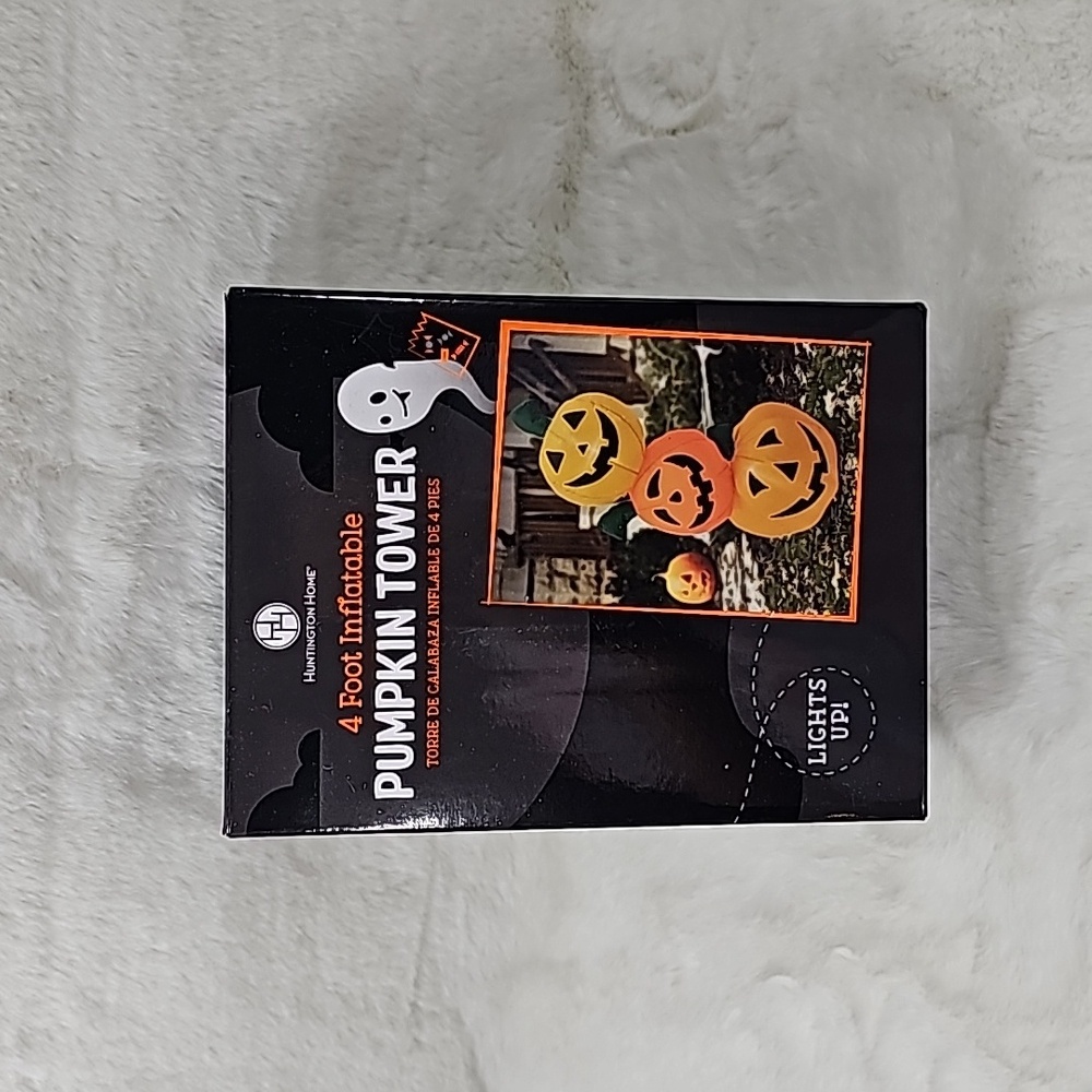 Huntington Home 4 Foot Inflatable Pumpkin Tower